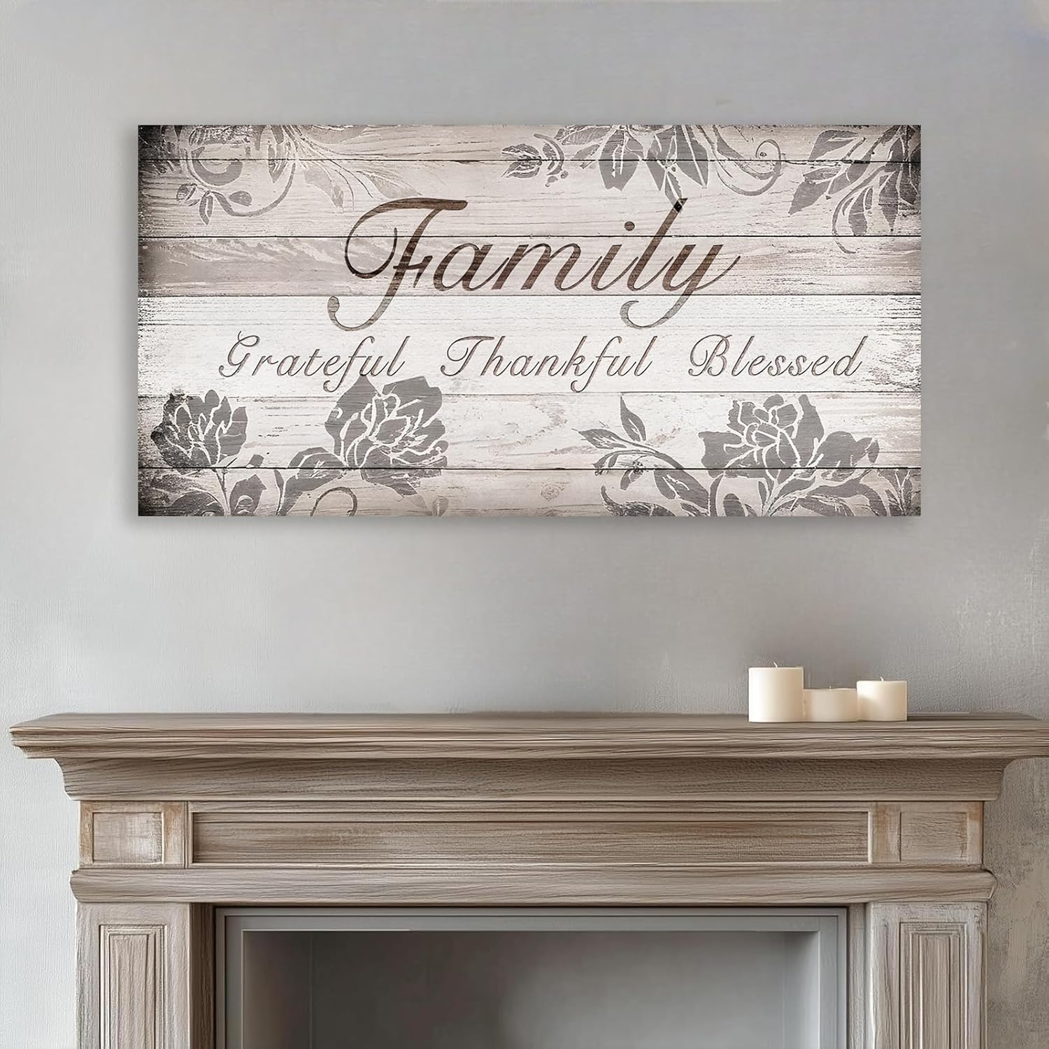 Framed Farmhouse Brown Canvas Wall Art — 40" - View 4