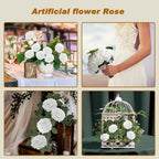 Beige Artificial Flowers — 3" - View 3