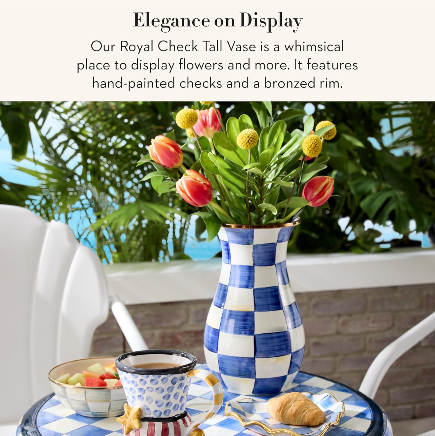 Blue Flower Vase - View 2