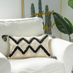Tufted Boho Fabric Throw Pillow Cover — 20" - View 4