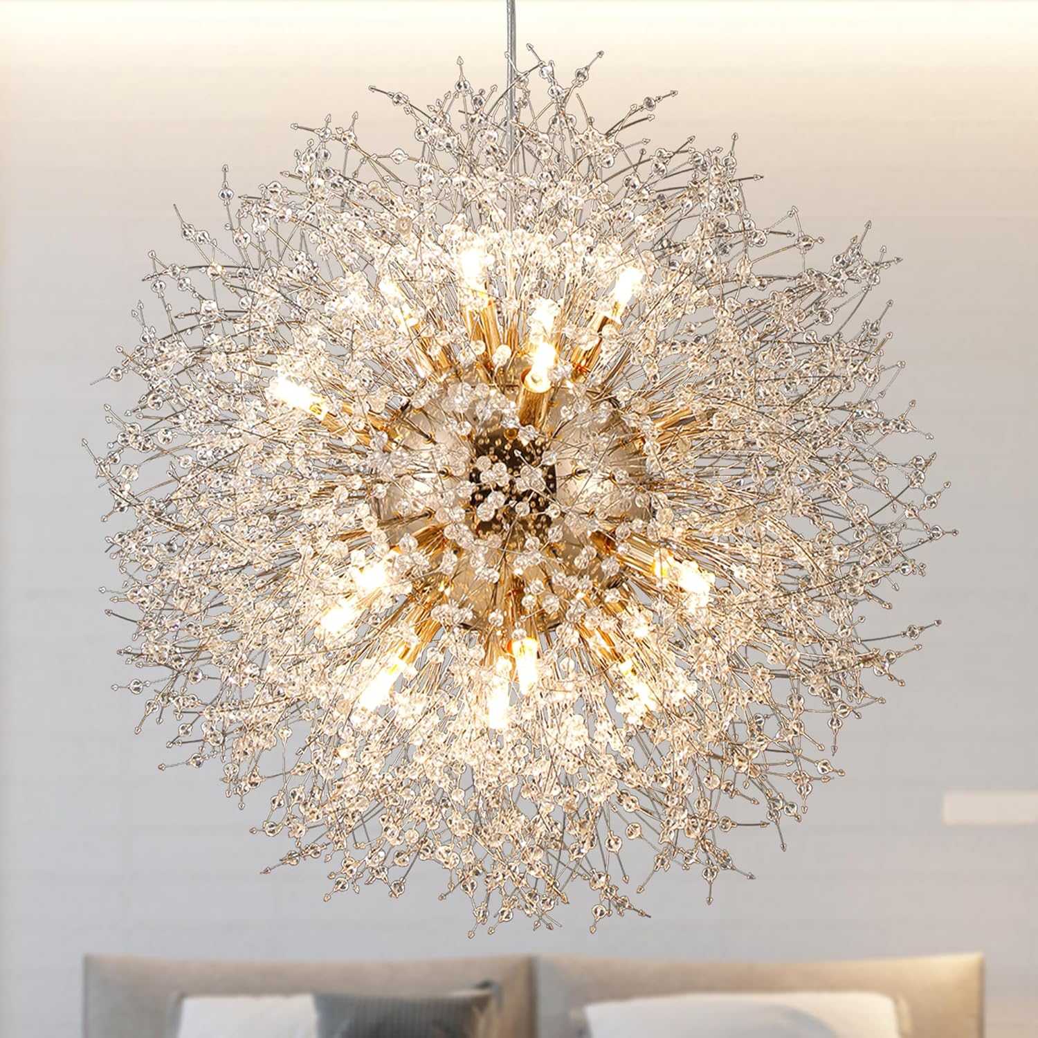 Luxe Gold Chandelier — 24-Light — D25.59" 16-Light