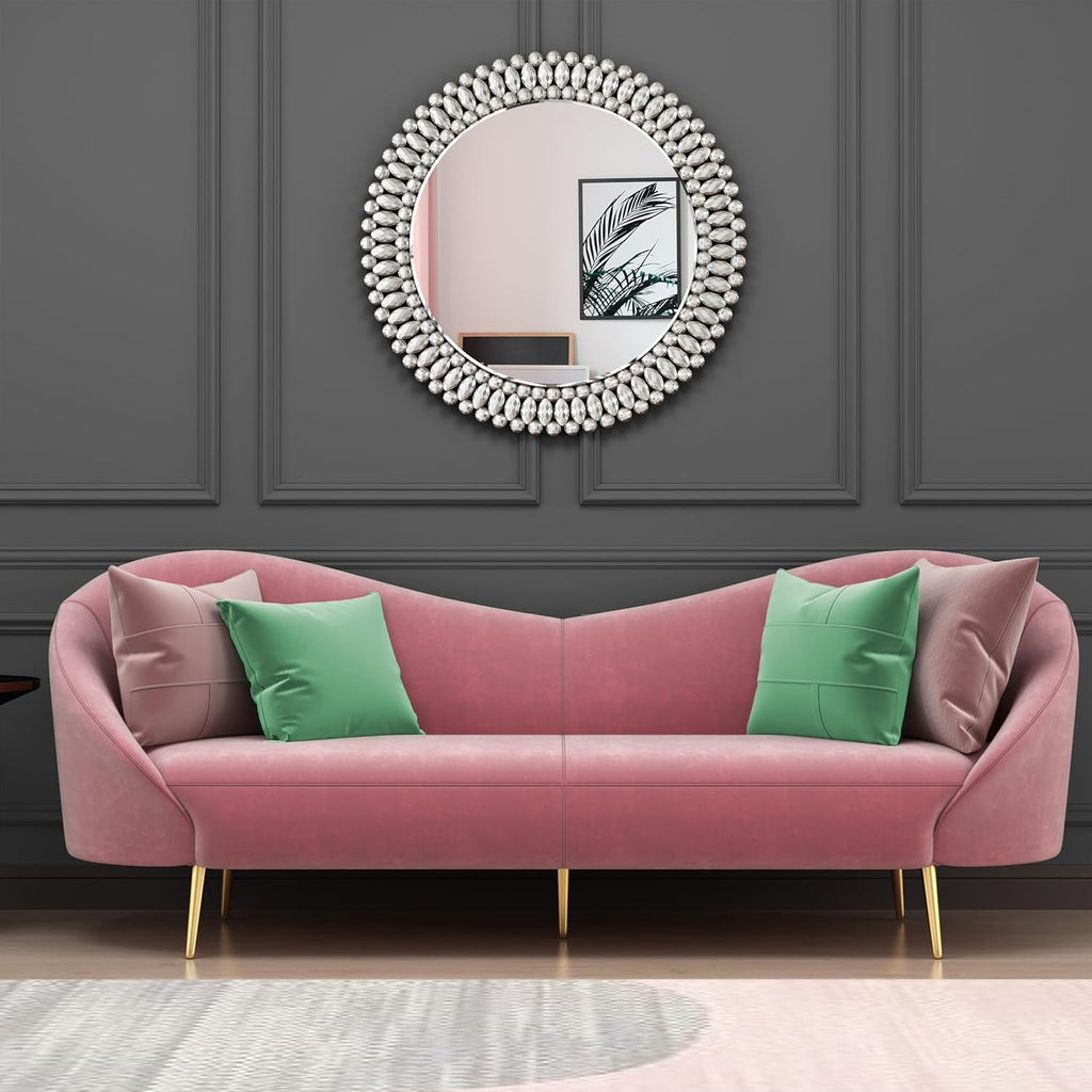 Beveled Luxe Silver Wall Mirror — 32" - View 7