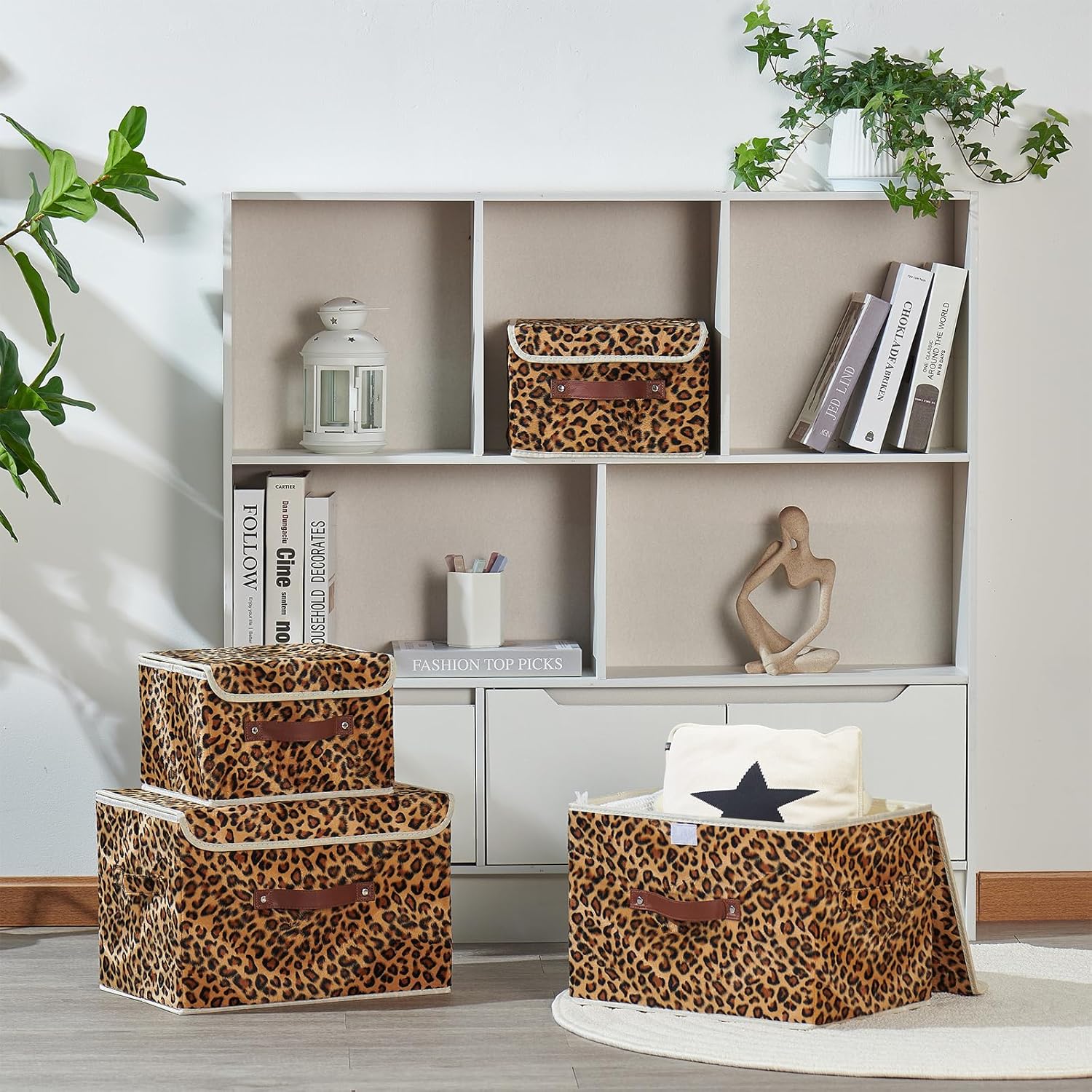 Velvet Luxe Black Storage Bin — Set of 1 - View 5