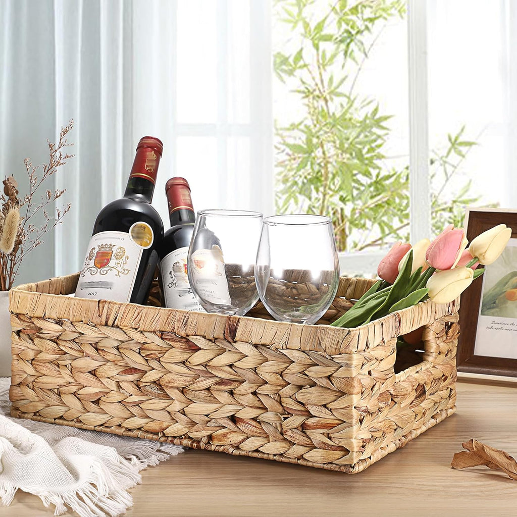 Boho Rattan Storage Bin — 15" - View 5