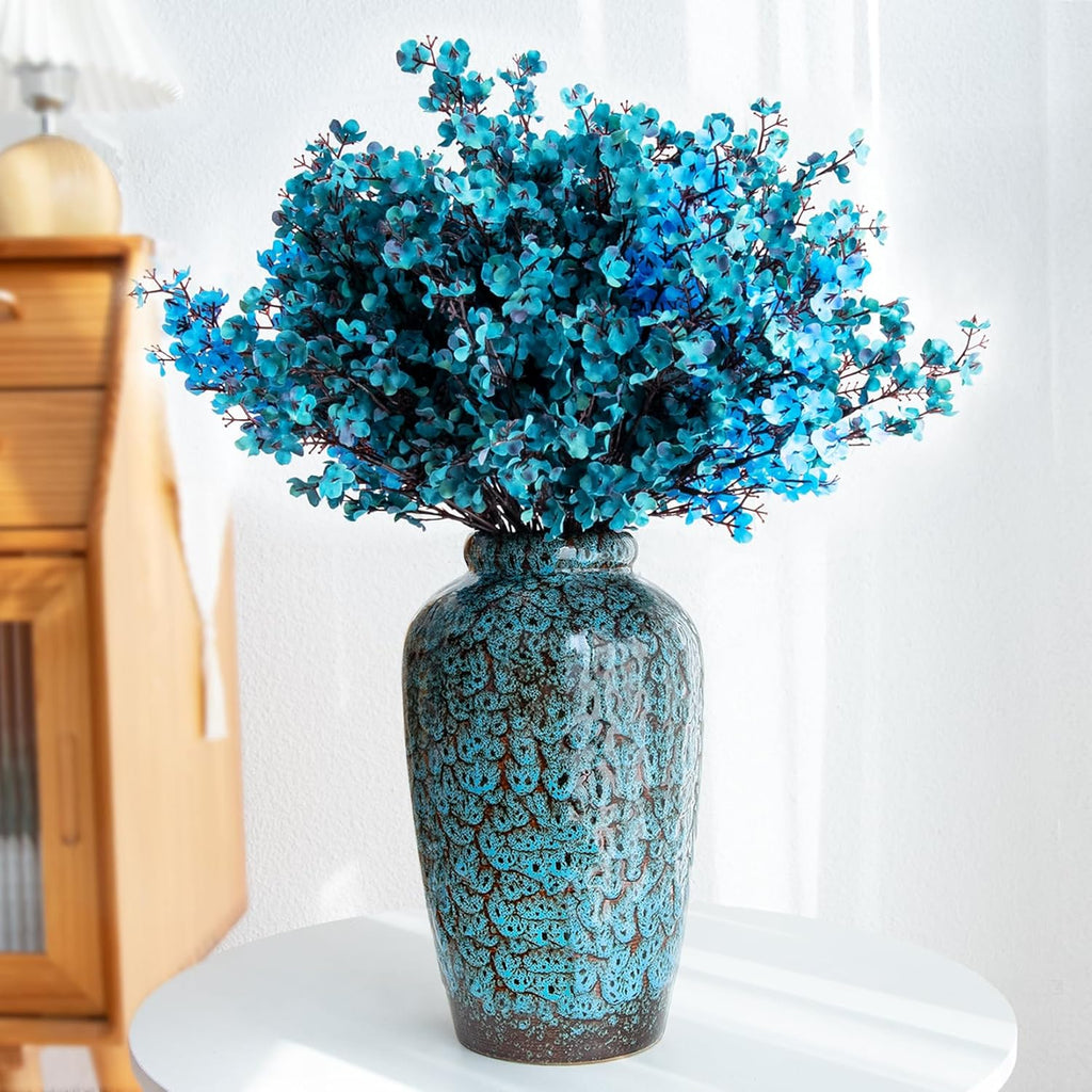 Modern Blue Flower Vase — 11" - View 7