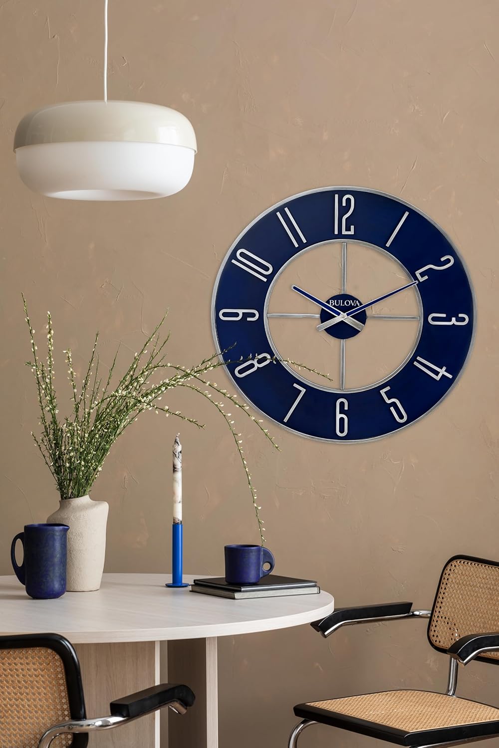 Battery Operated Modern Metal Wall Clock — 27" - View 4