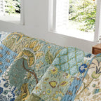 Boho Blue Throw Pillow — 78" - View 3