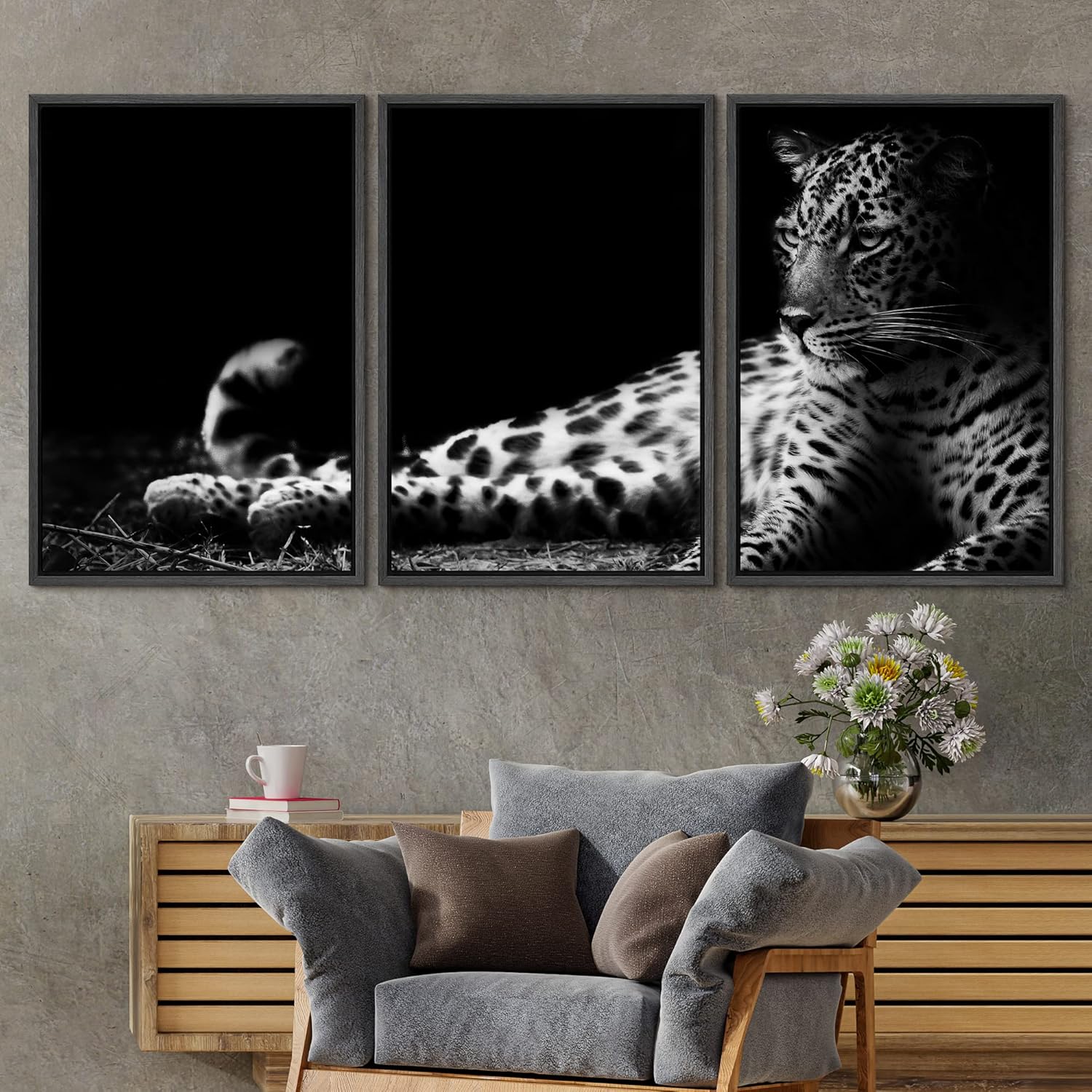 Framed Farmhouse Fabric Wall Art — 24" - View 2