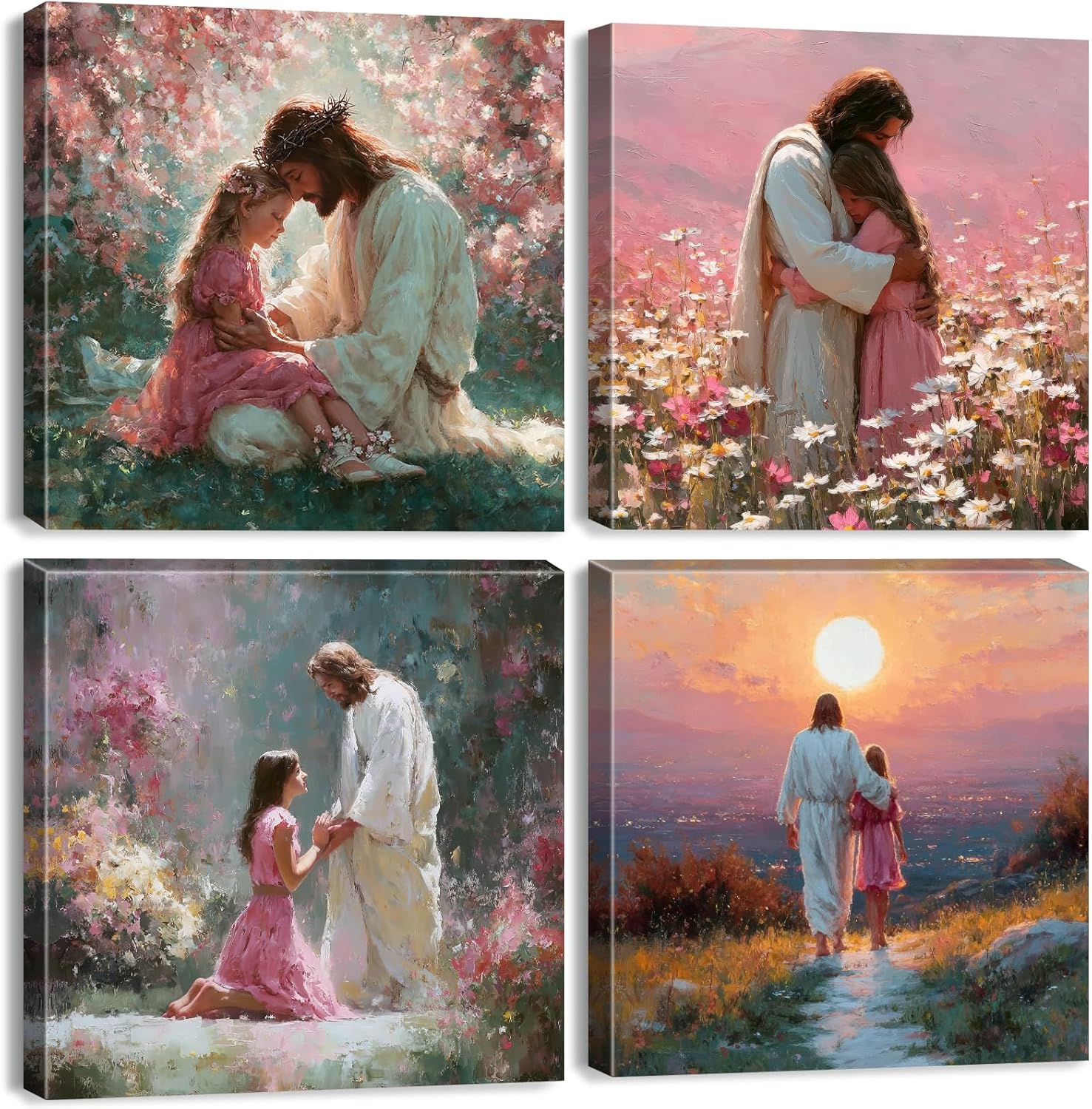 Pink Wall Decor — 12" — 12"L x 12"W