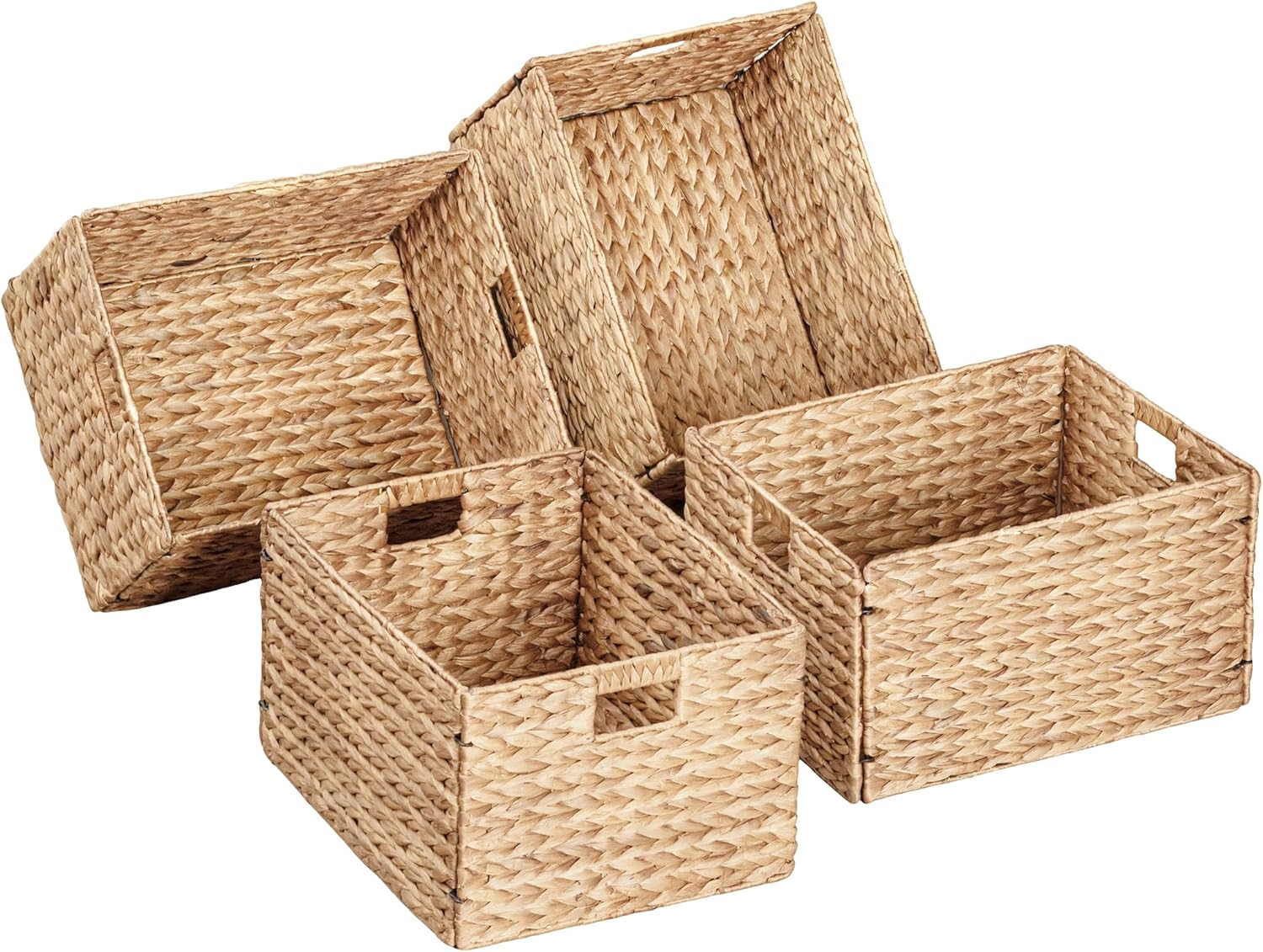 Boho Metal Storage Basket — 12" — 16.1"x12.6"x9.5"