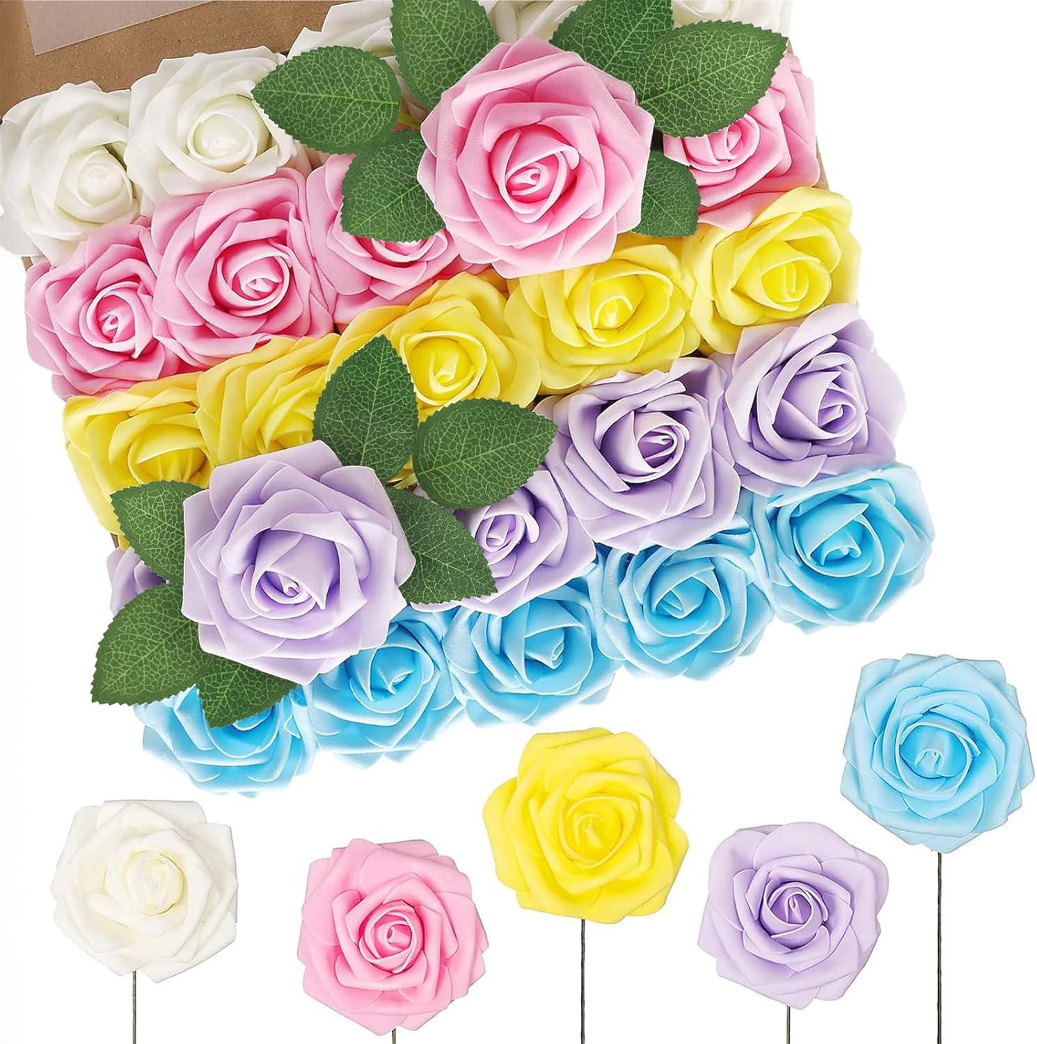 Beige Artificial Flowers — Series Color B