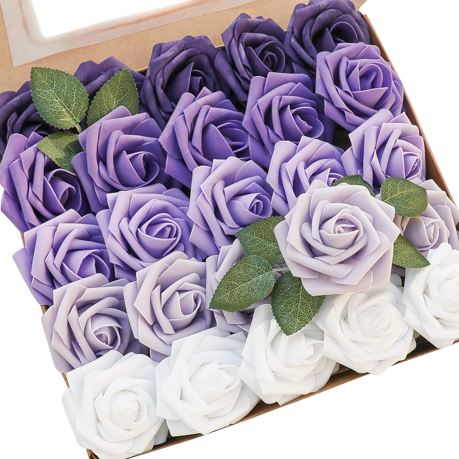 Beige Artificial Flowers — Shades of Purple