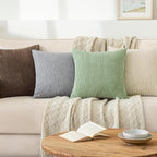 Boho Beige Throw Pillow Cover — 18" - View 8