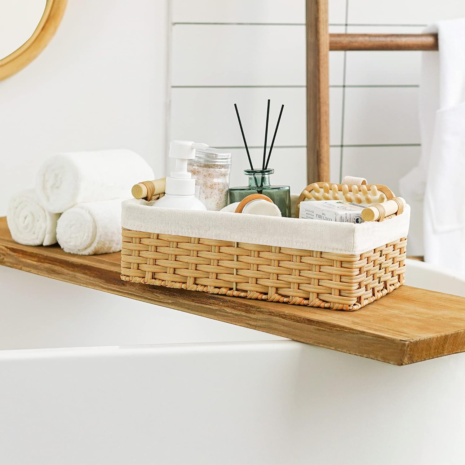 Rattan Storage Basket — Set of 2 - View 2