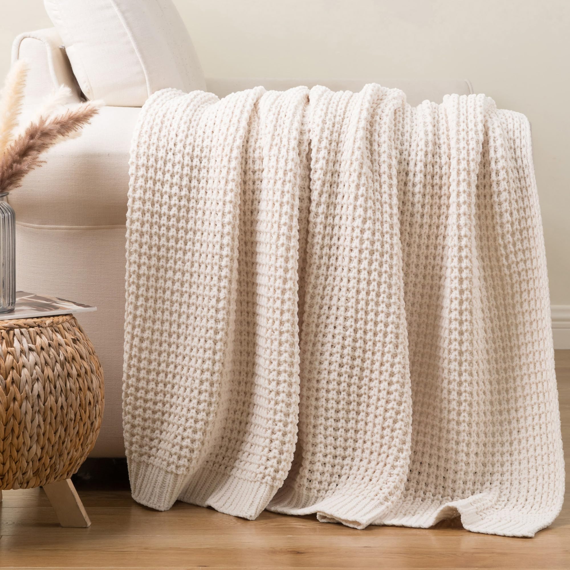 Beige Throw Pillow — 50"