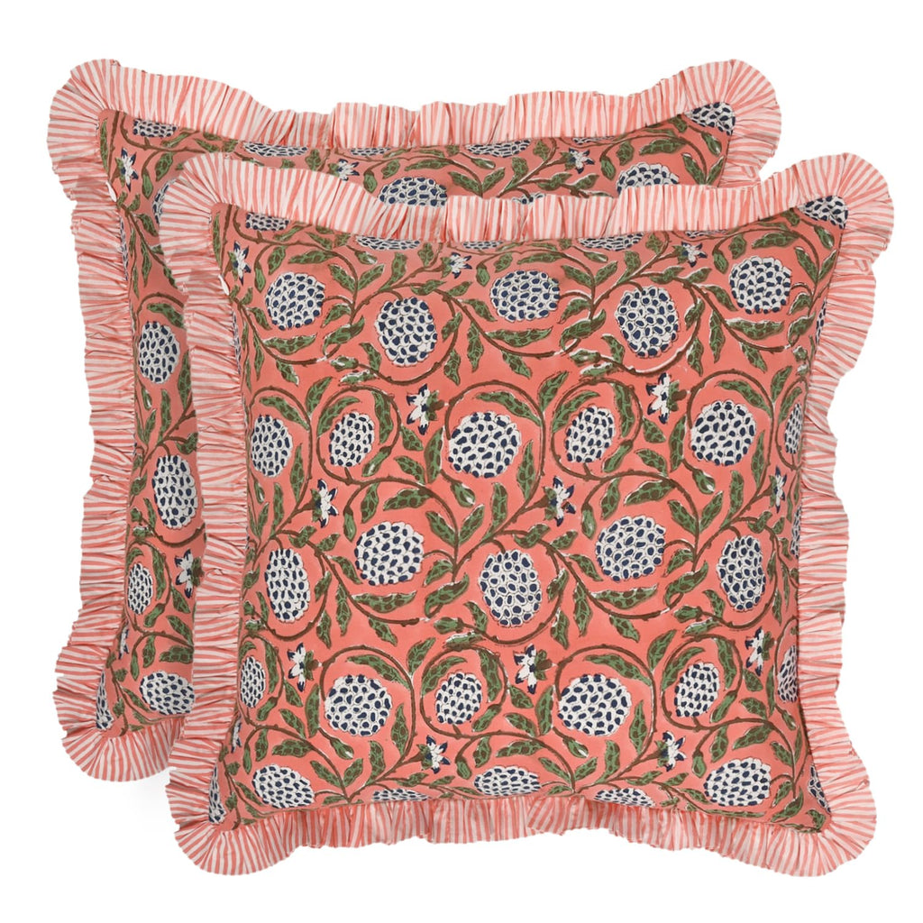 Blue Throw Pillow Cover — 18"