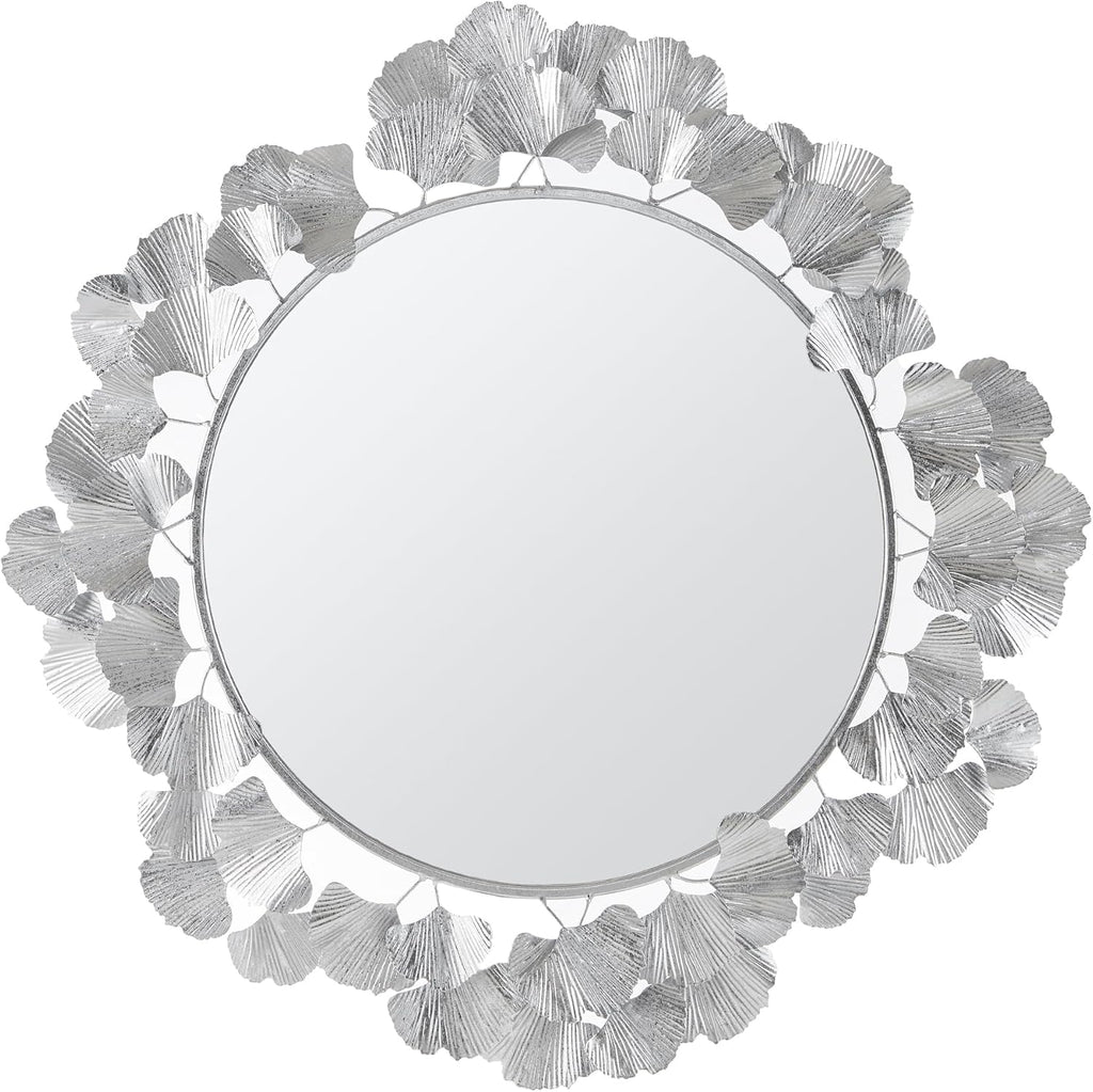 Round Luxe Gold Wall Mirror — 30.5" — Silver