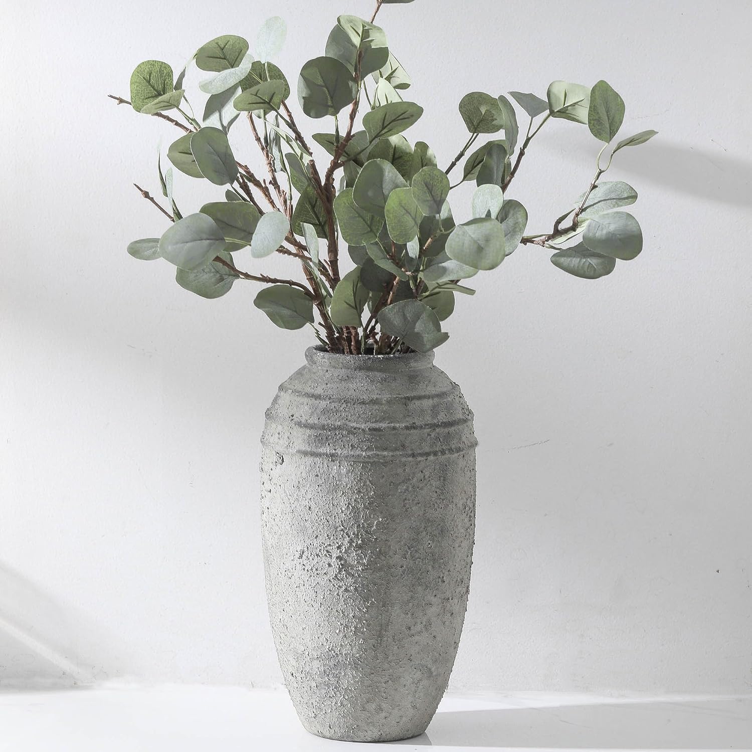 Farmhouse Ceramic Flower Vase — 41" — 101-3-12.87in