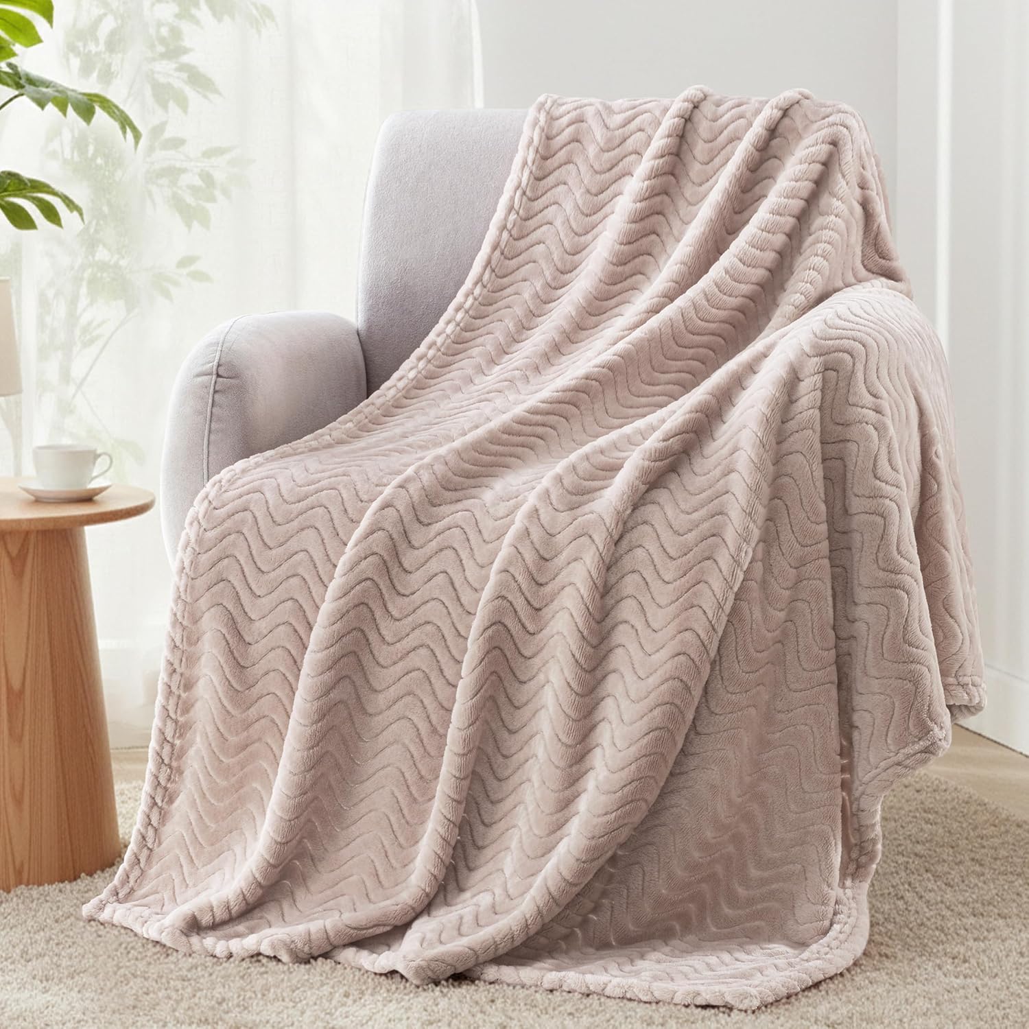 Black Throw Pillow — 70" — Camel