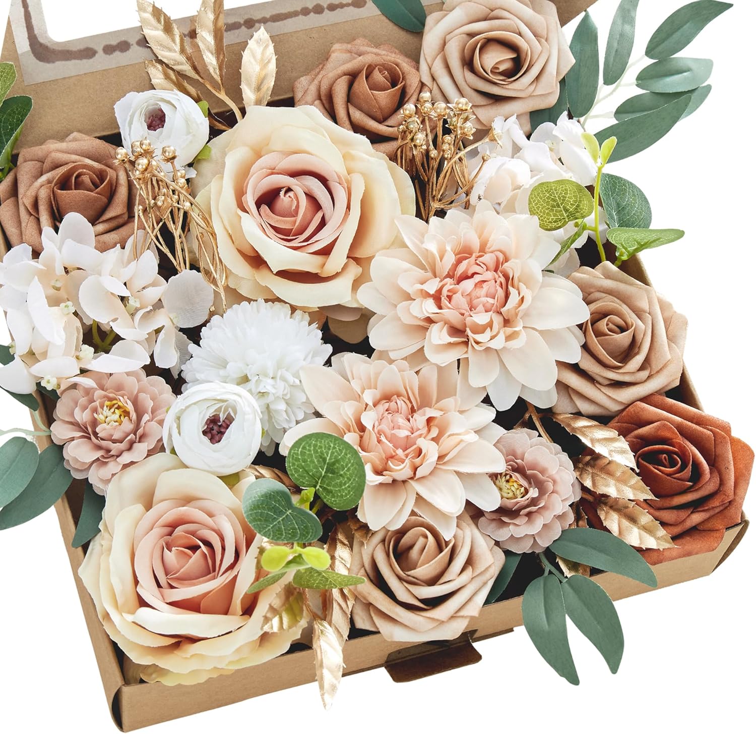 Boho Black Artificial Flowers — Nude Color