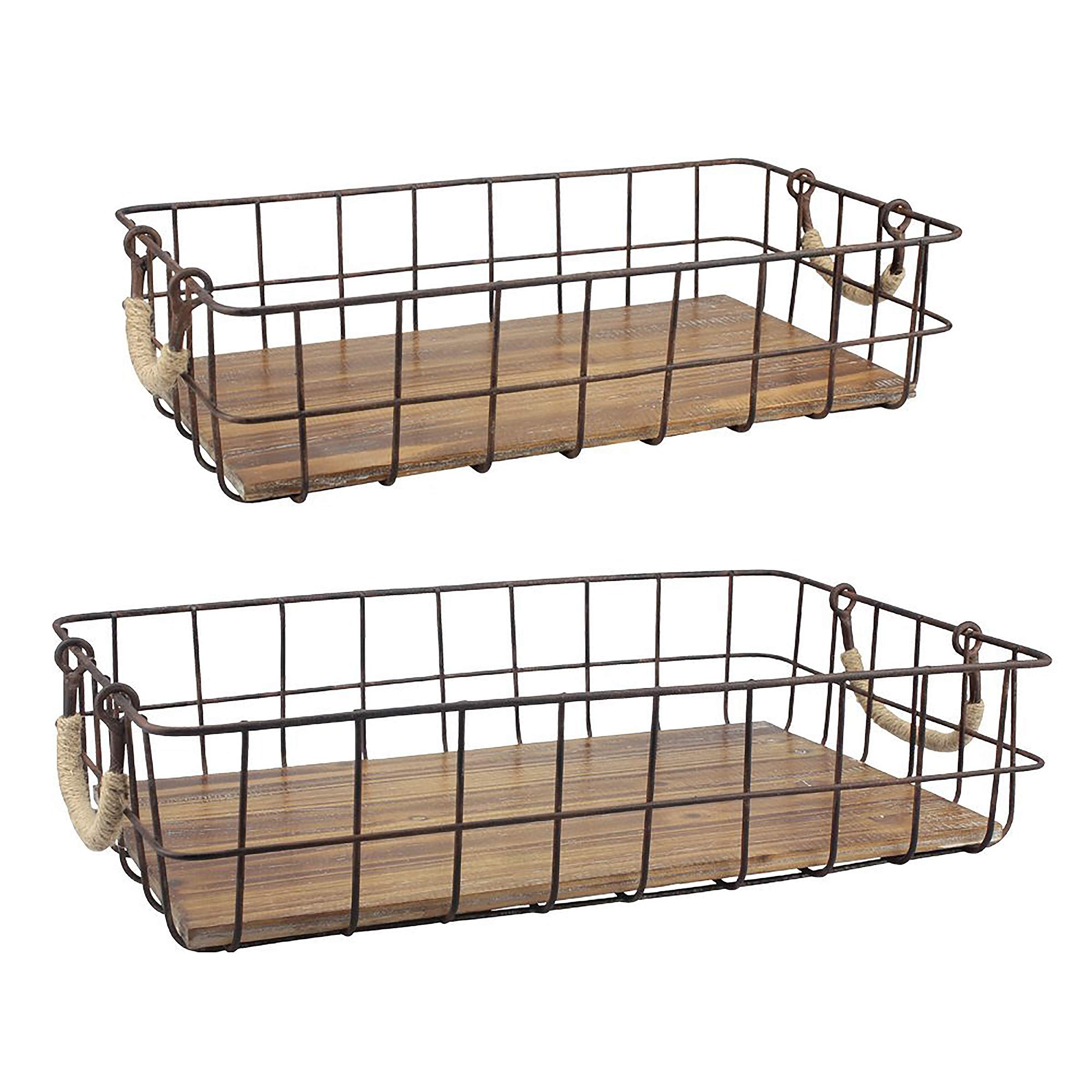 Farmhouse Wood Basket