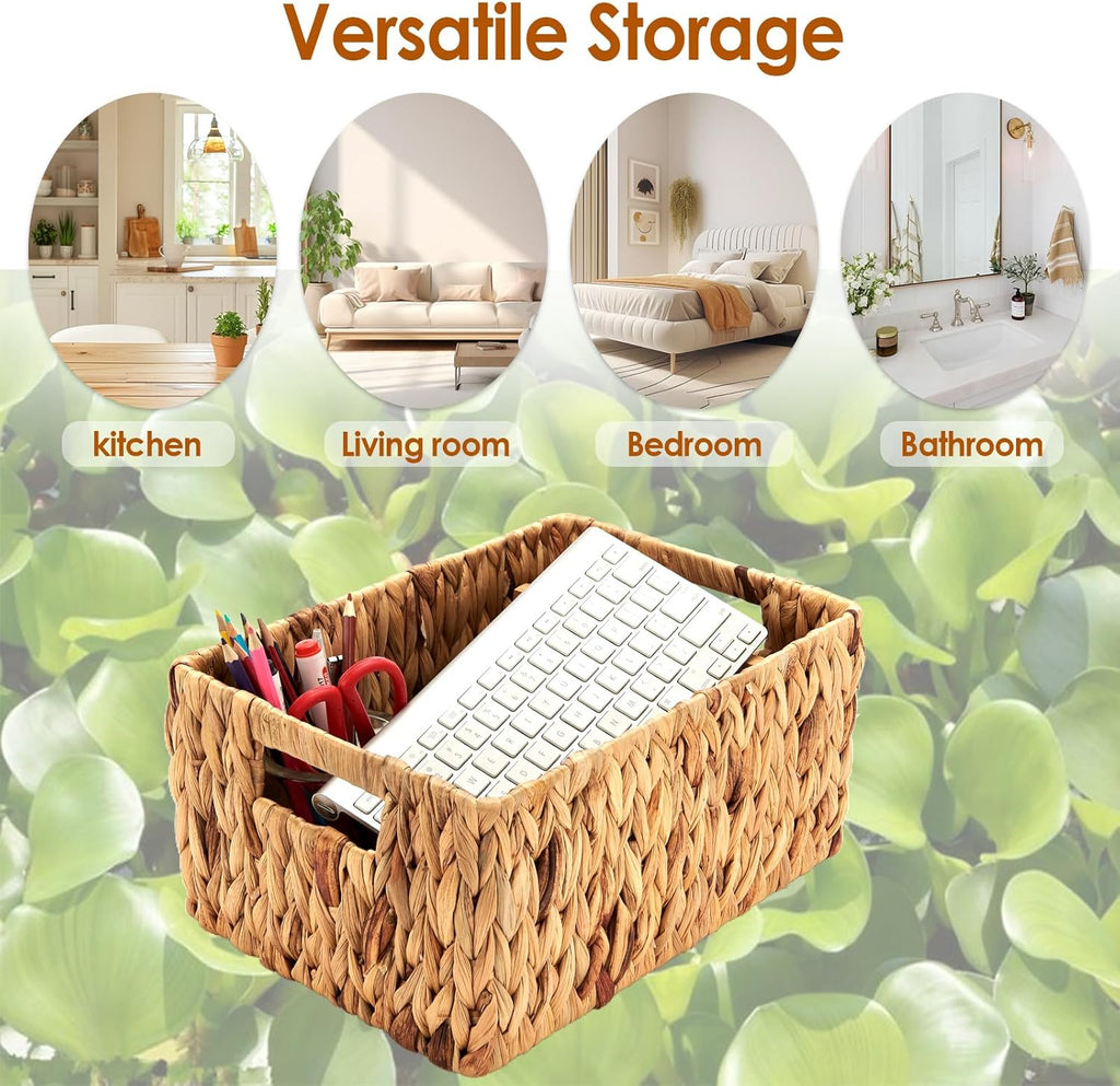 Rectangular Rattan Storage Basket — 15" - View 8