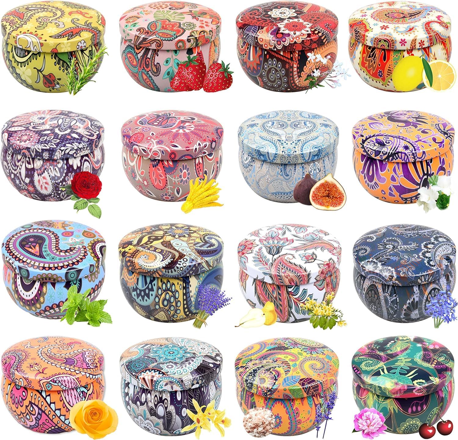 Soy Wax Black Scented Candle — 16 Pack Popular