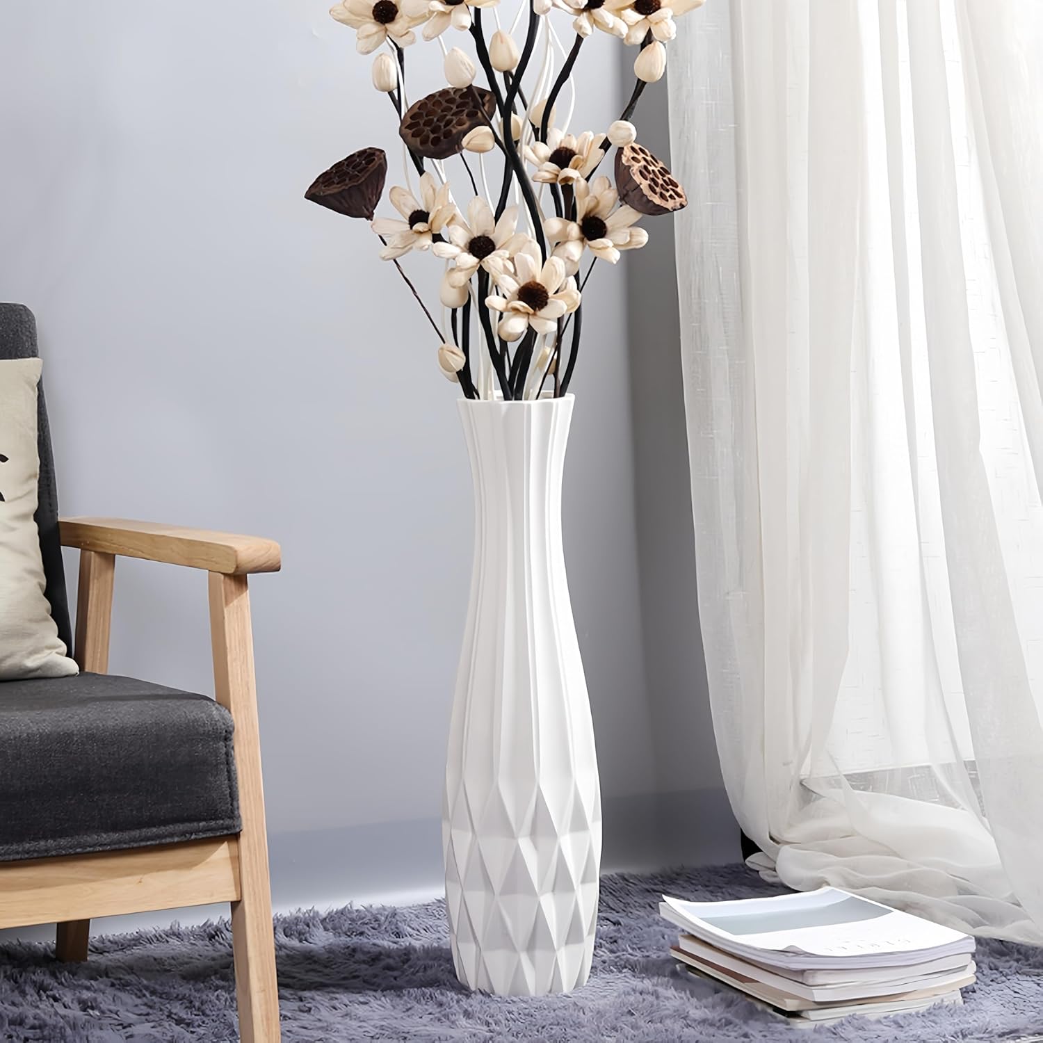 Ceramic Flower Vase — 24" — Shape 2