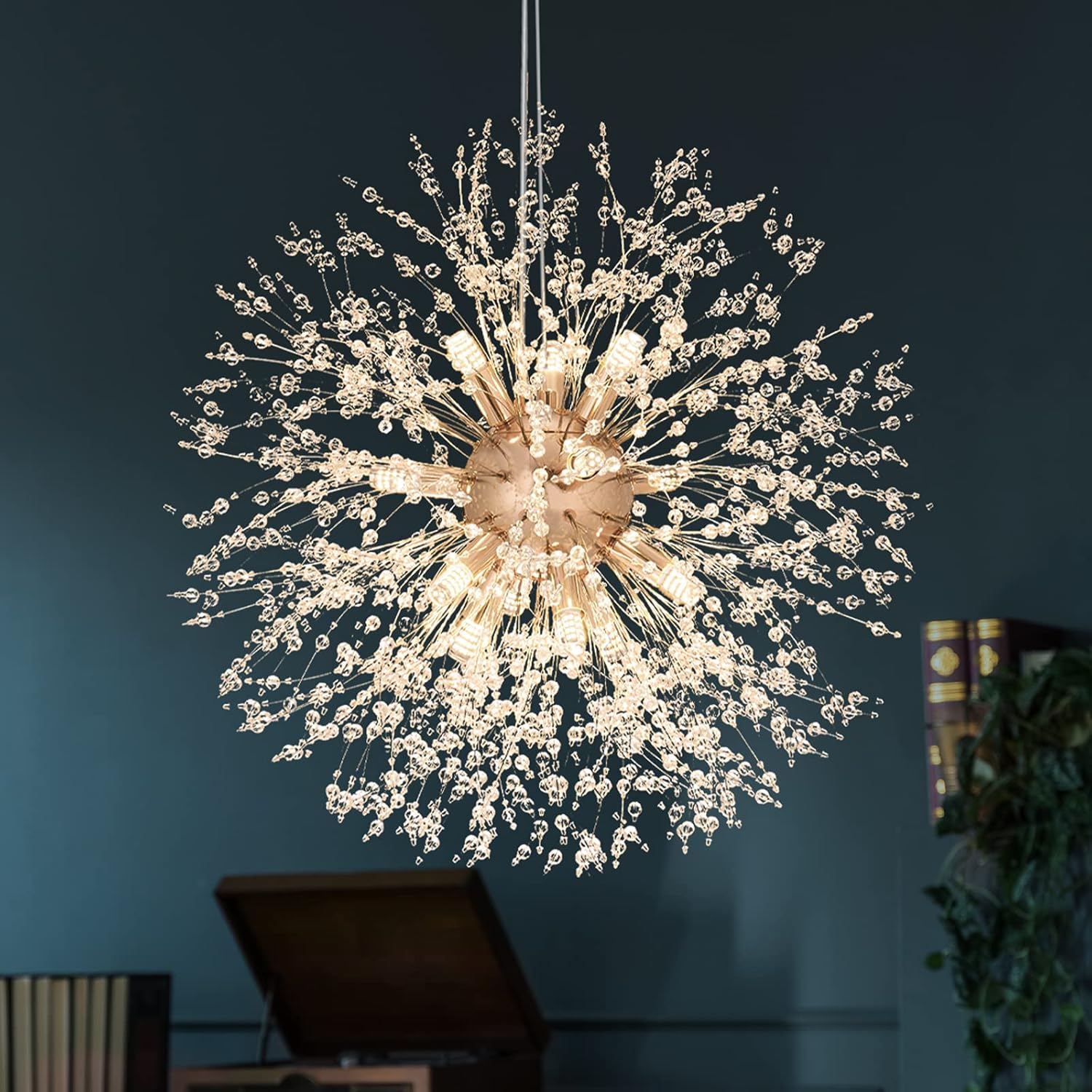 Luxe Gold Chandelier — 8-Light — Gold