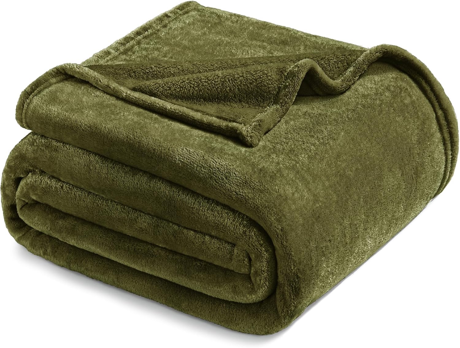 Black Throw Pillow — 50" — Olive Green