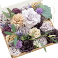 Beige Artificial Plant — Prpl-lavender & Plum