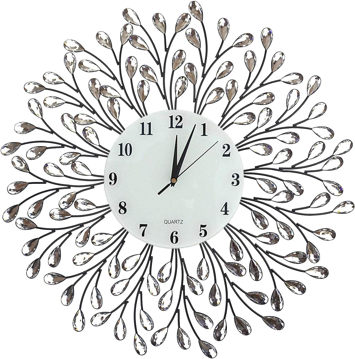 Luxe Black Wall Art — White Dial/Number