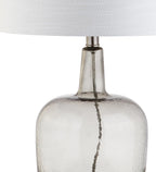 Linen Modern Glass Nightstand Lamp — 26" - View 5