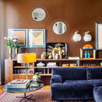 Boho Black Round Mirror - View 3
