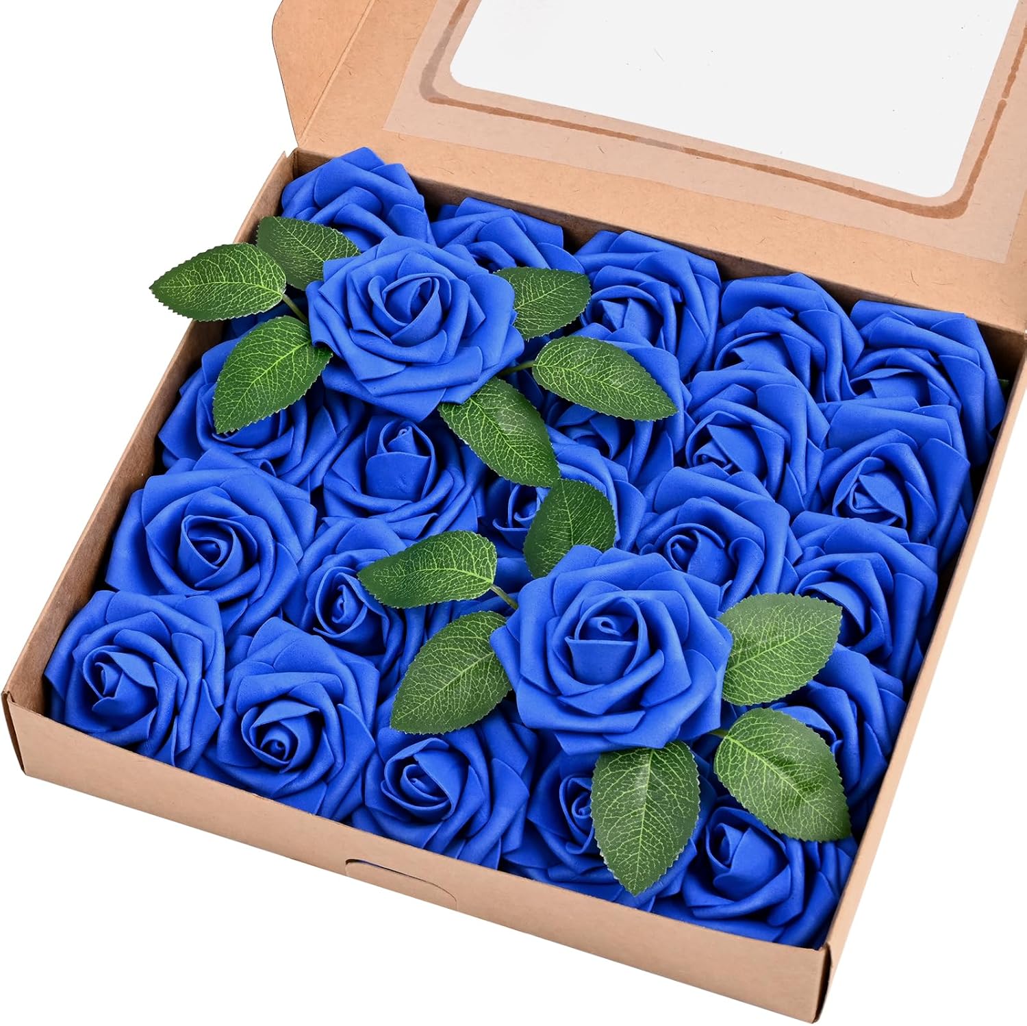 Black Artificial Flowers — Blue