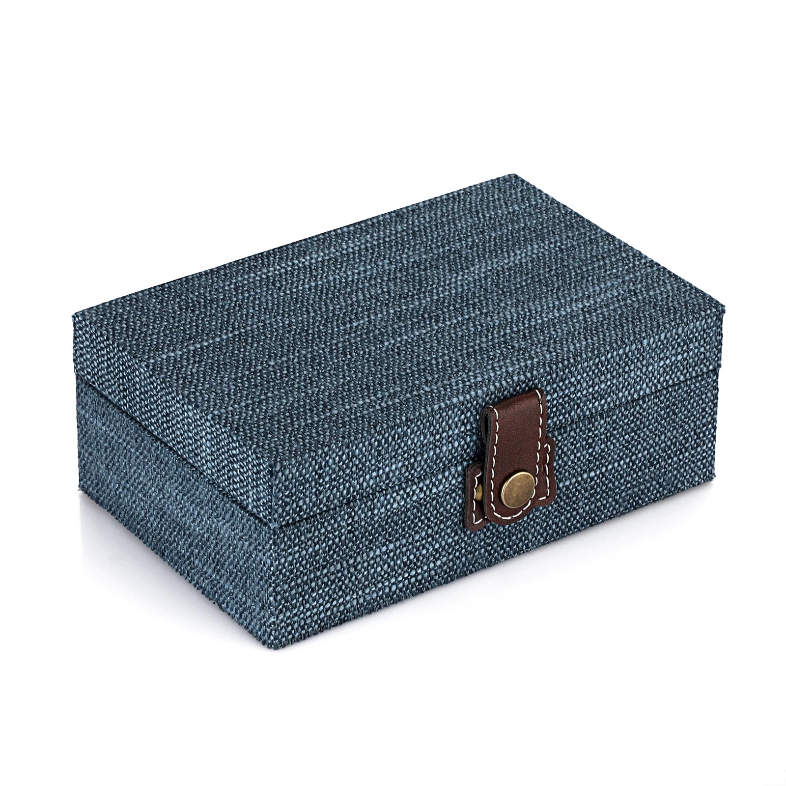 Linen Blue Storage Basket