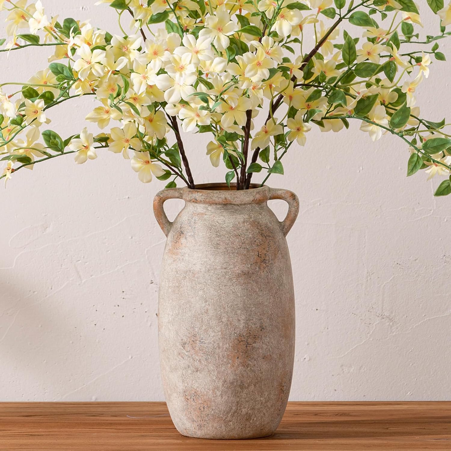 Farmhouse Black Flower Vase — 6" — L-terracota