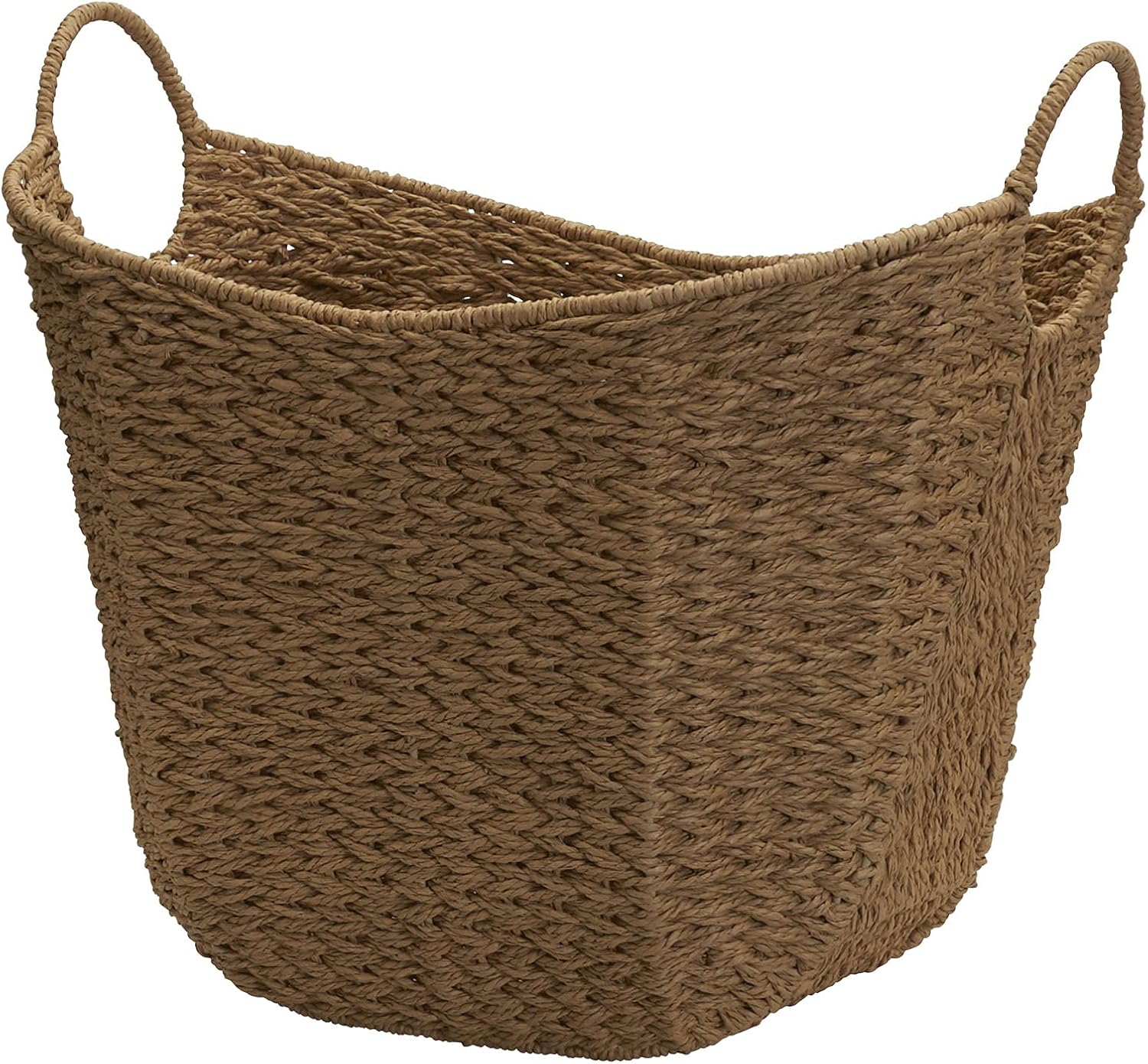 Boho Beige Storage Basket — Natural Paper Rope