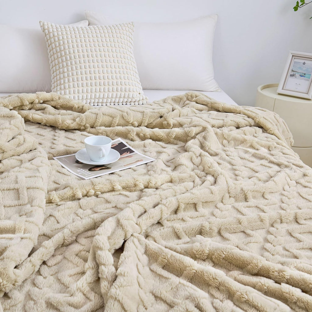 Beige Throw Pillow — 50" - View 3