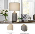 Antique Modern Beige Table Lamp — 25" - View 3