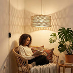 Dimmable Boho Fabric Pendant Light - View 6