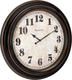 Battery-Operated Farmhouse Black Wall Clock — 24" - View 2