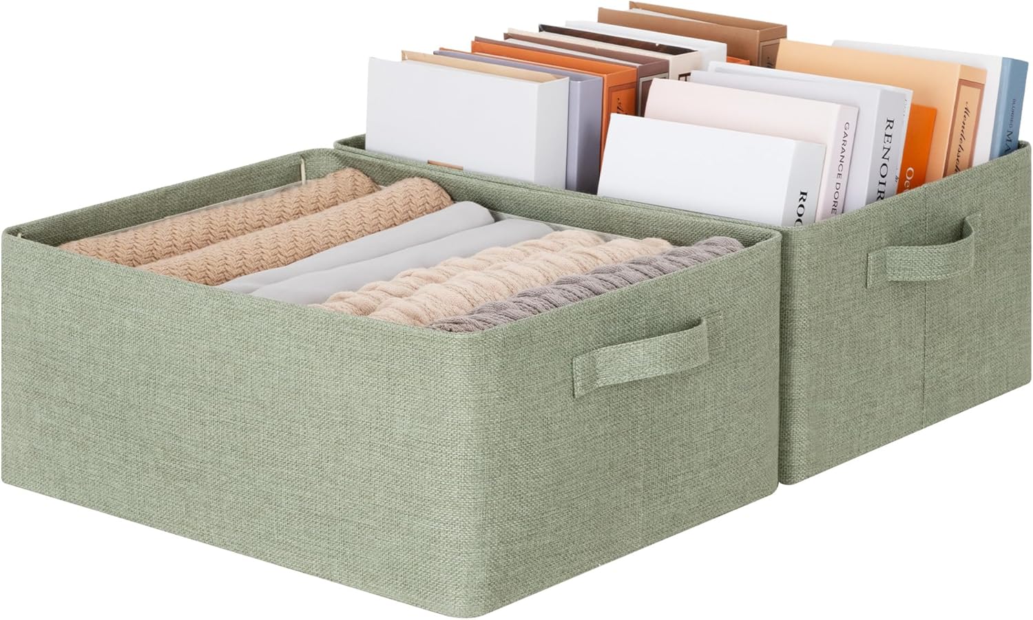 Beige Storage Bin — Extra Large - 2 Pack