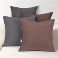 Boho Beige Throw Pillow Cover — 18" — Graybrown