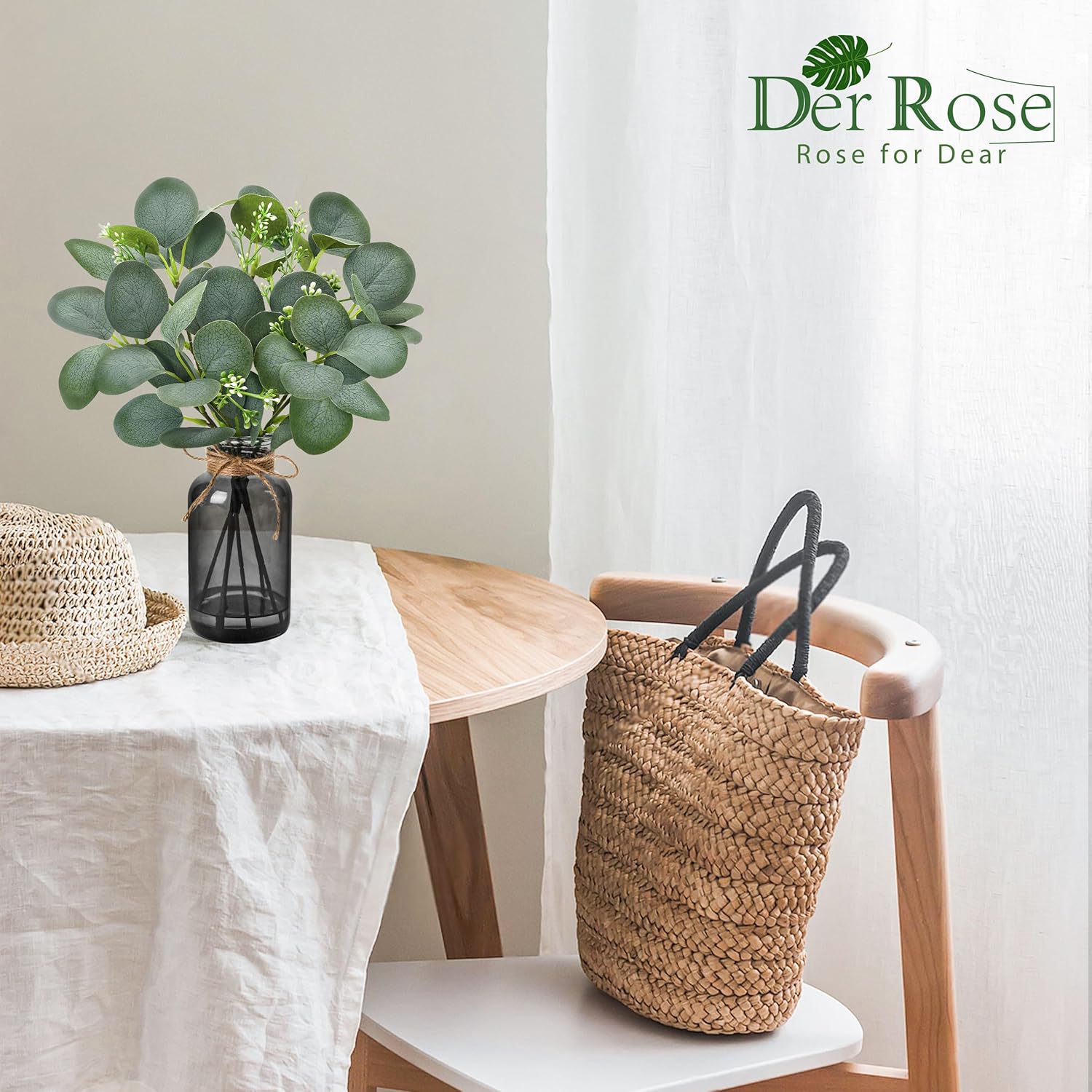 Farmhouse Black Artificial Plant — 13.5" - View 5
