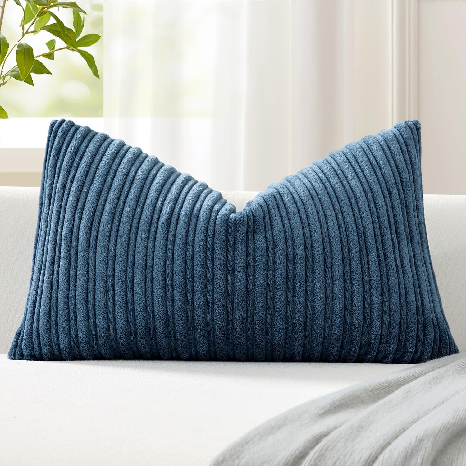 Lumbar Boho Beige Pillow Cover — 20" — 20" x 12" (Pack of 1)