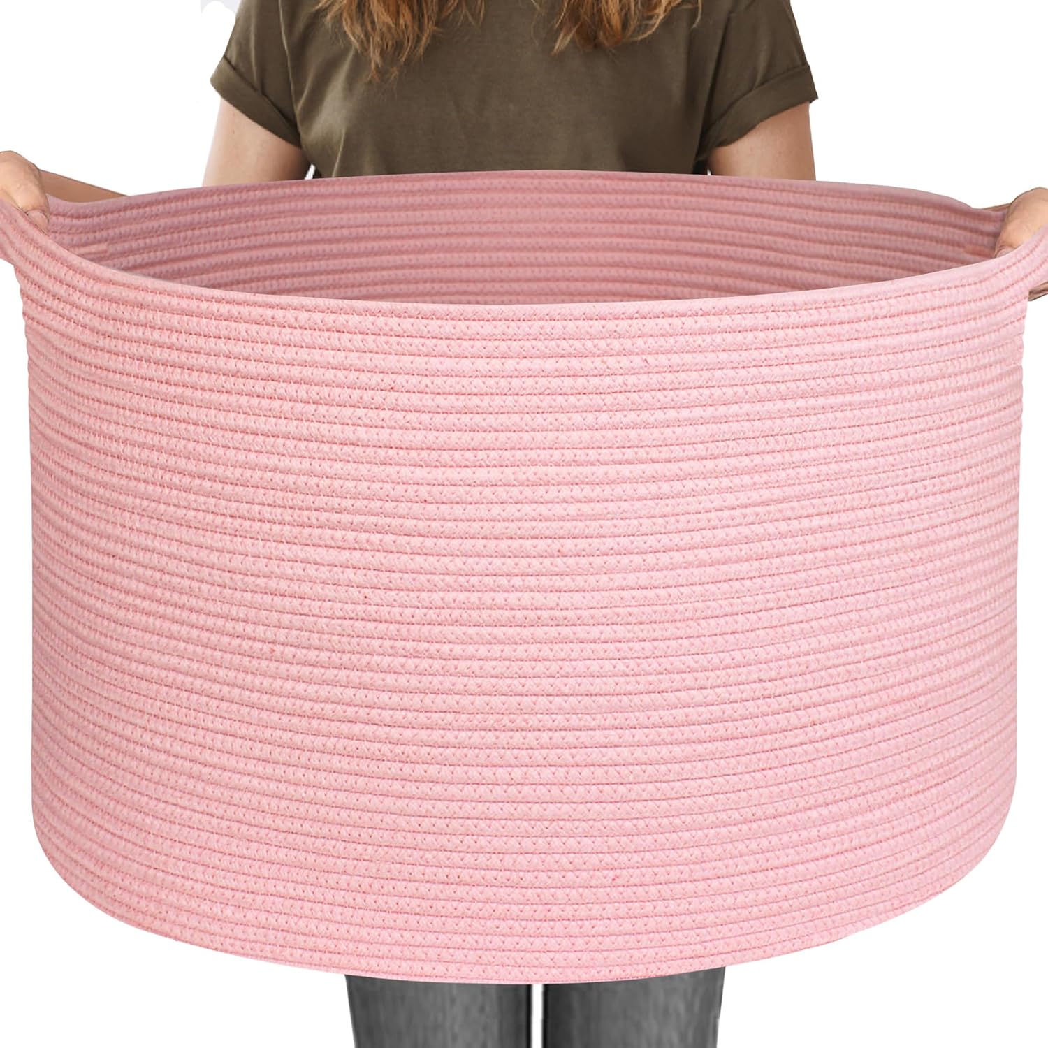 Boho Black Throw Pillow — 22" — Pink