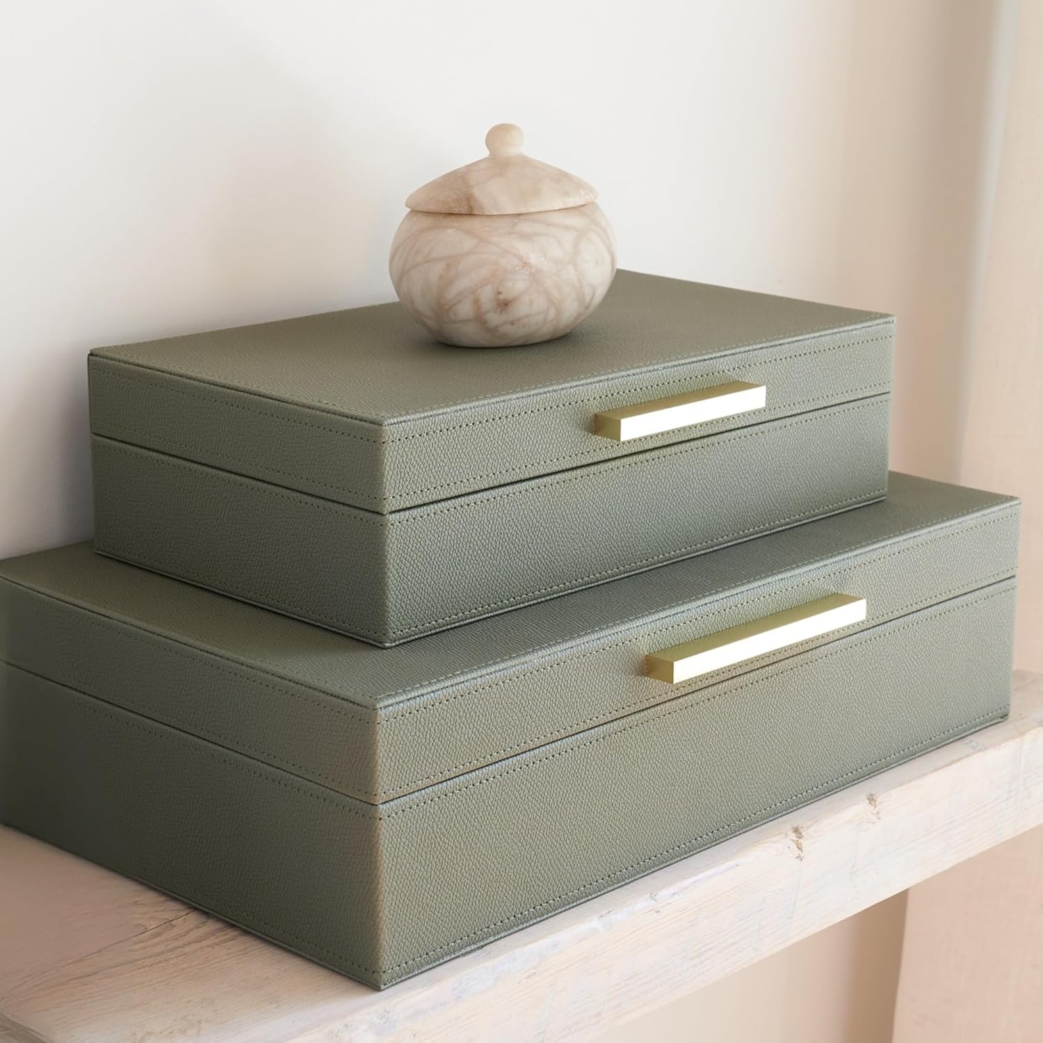 Beige Storage Basket — Set of 2 — Sage