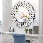 Round Glass Wall Mirror — 40" - View 4