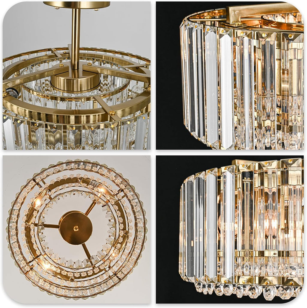 Round Luxe Gold Chandelier - View 5